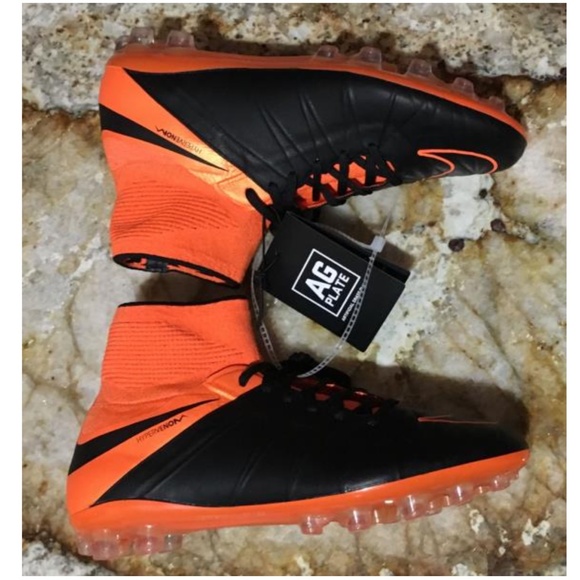 NIKE Hypervenom Phantom II AG Dynamic Fit Black Orange Soccer Cleats NEW Mens 7 main image 7